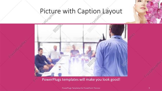 Picture with Caption presentation slide layout