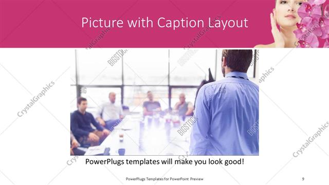 Picture with Caption presentation slide layout
