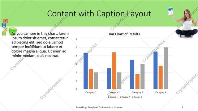 Content with Caption presentation slide layout