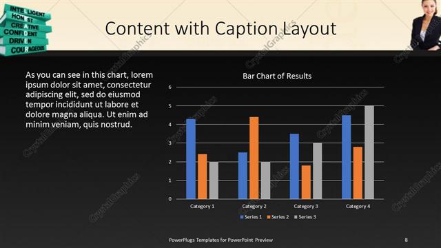 Content with Caption presentation slide layout