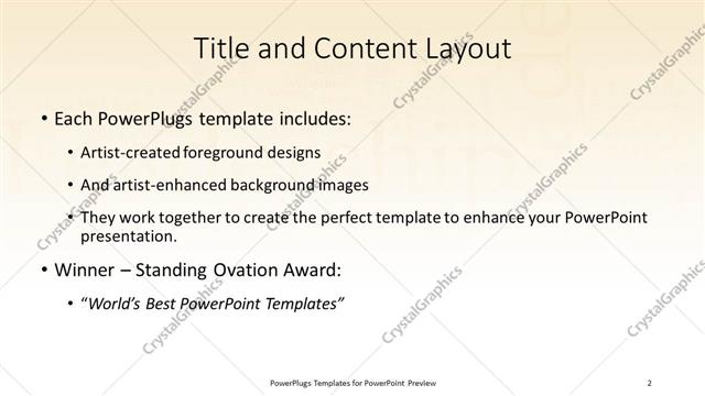 Title and Content presentation slide layout