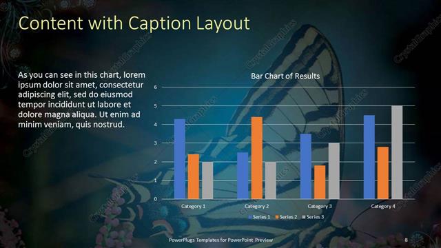 Content with Caption presentation slide layout