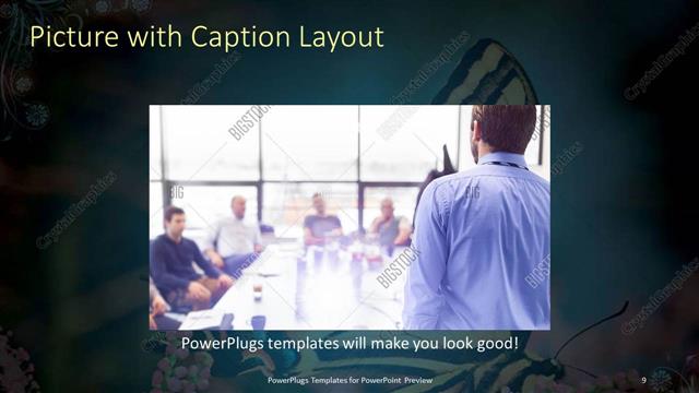 Picture with Caption presentation slide layout