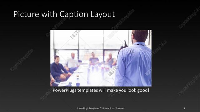 Picture with Caption presentation slide layout