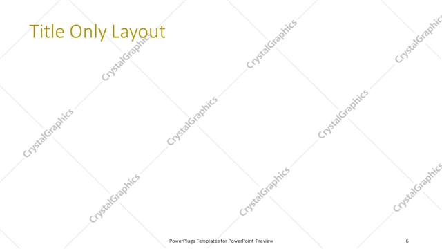 Title Only presentation slide layout