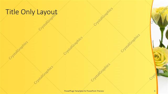 Title Only presentation slide layout