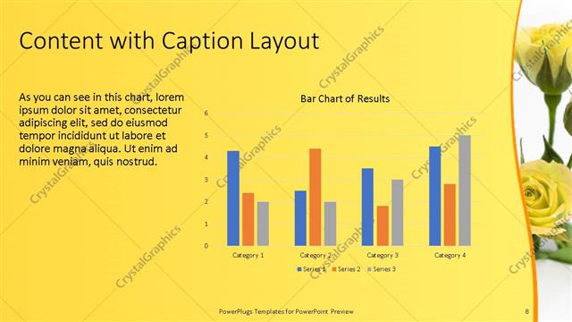 Content with Caption presentation slide layout