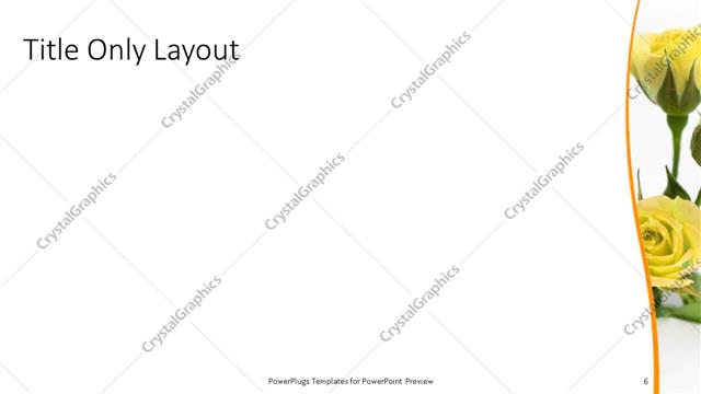 Title Only presentation slide layout