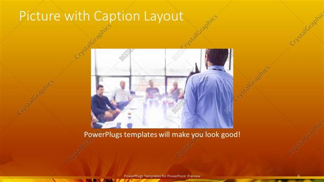 Picture with Caption presentation slide layout