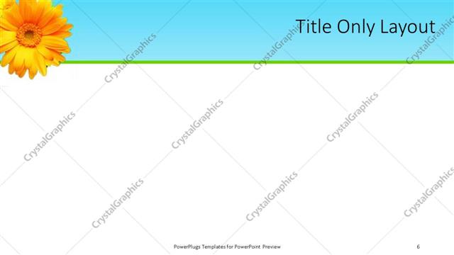 Title Only presentation slide layout