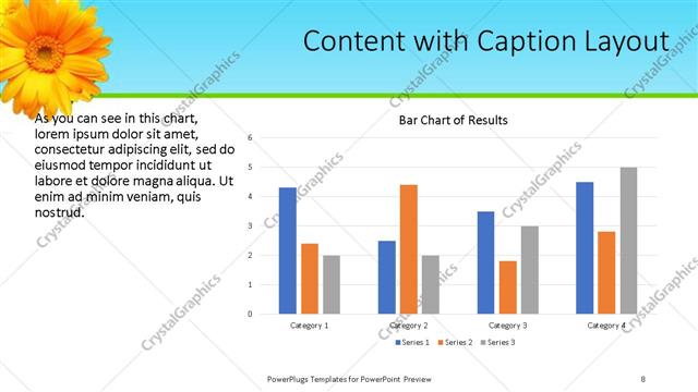 Content with Caption presentation slide layout