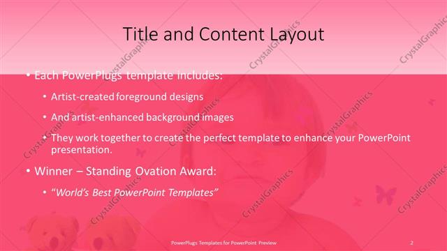 Title and Content presentation slide layout