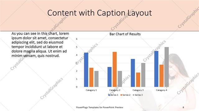 Content with Caption presentation slide layout