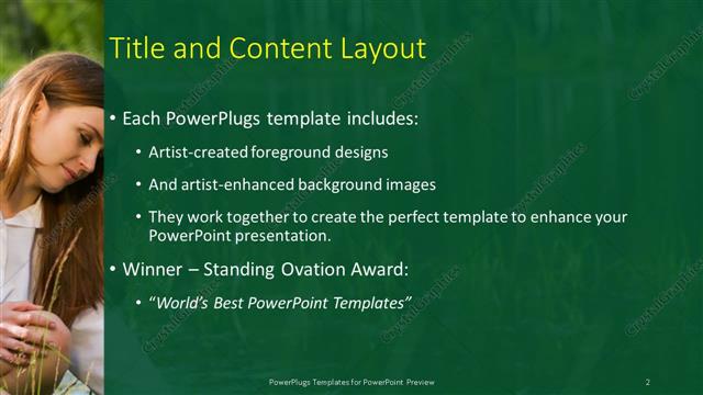 Title and Content presentation slide layout