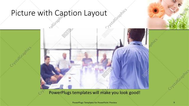 Picture with Caption presentation slide layout
