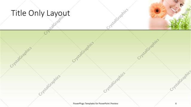 Title Only presentation slide layout