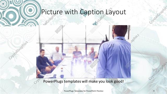 Picture with Caption presentation slide layout