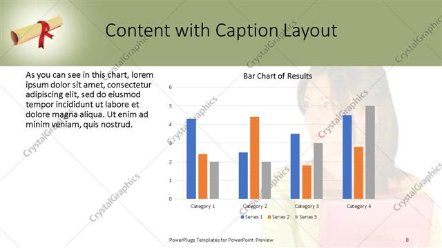Content with Caption presentation slide layout