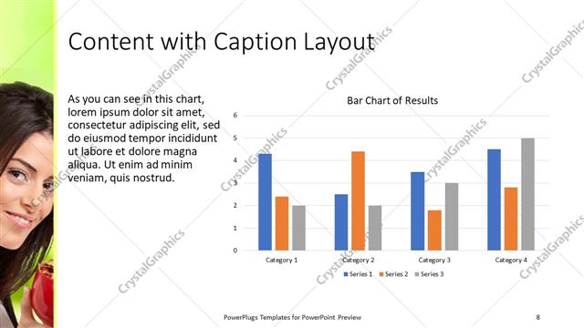 Content with Caption presentation slide layout
