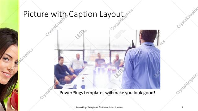 Picture with Caption presentation slide layout
