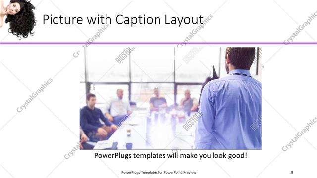Picture with Caption presentation slide layout