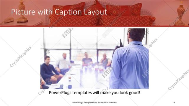 Picture with Caption presentation slide layout