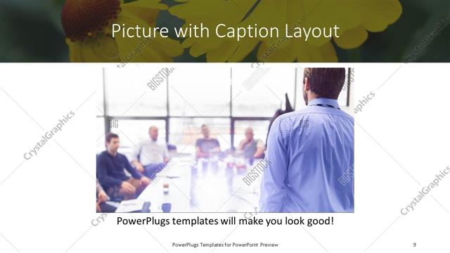 Picture with Caption presentation slide layout