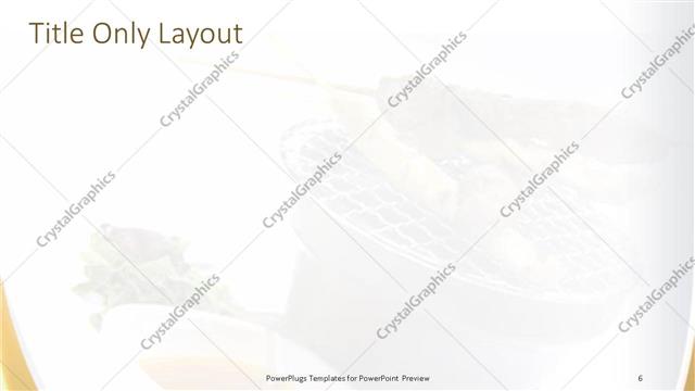 Title Only presentation slide layout