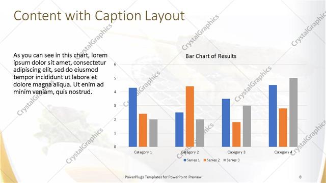 Content with Caption presentation slide layout