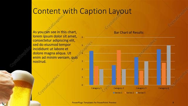 Content with Caption presentation slide layout