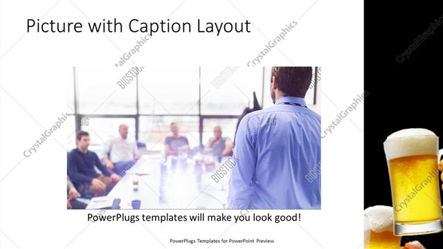 Picture with Caption presentation slide layout
