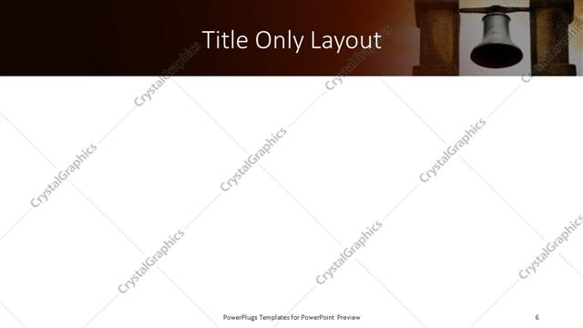 Title Only presentation slide layout