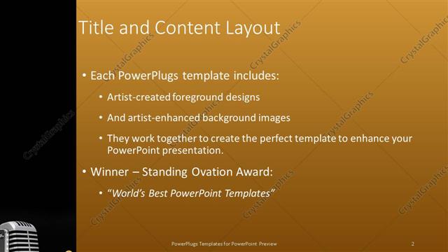Title and Content presentation slide layout