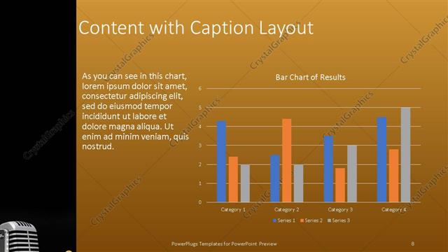 Content with Caption presentation slide layout