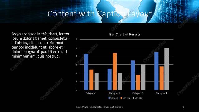 Content with Caption presentation slide layout