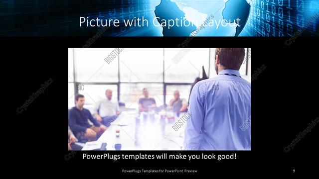 Picture with Caption presentation slide layout