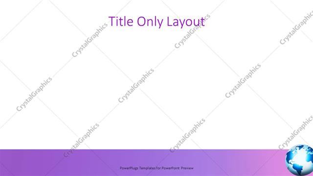 Title Only presentation slide layout