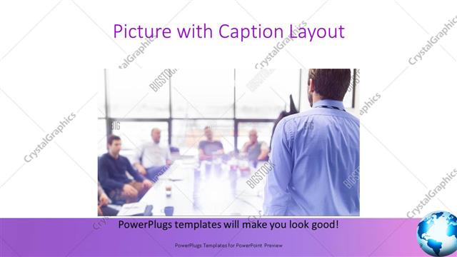 Picture with Caption presentation slide layout