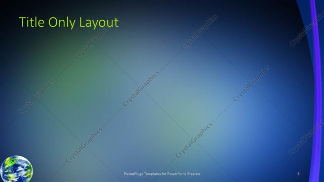 Title Only presentation slide layout