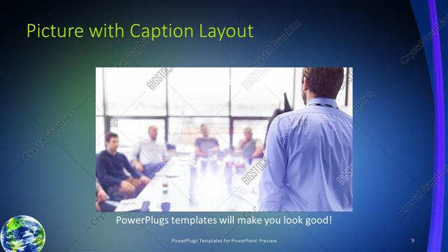 Picture with Caption presentation slide layout