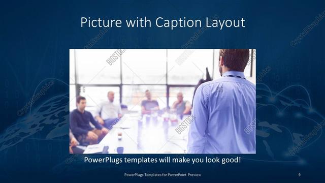 Picture with Caption presentation slide layout