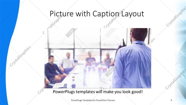 Picture with Caption presentation slide layout