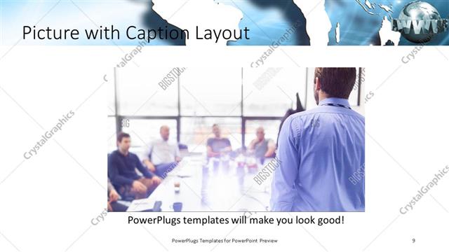 Picture with Caption presentation slide layout