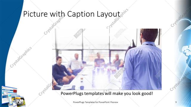 Picture with Caption presentation slide layout