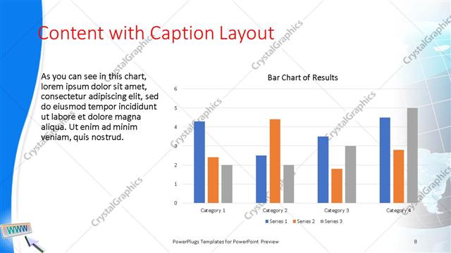Content with Caption presentation slide layout