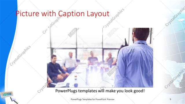 Picture with Caption presentation slide layout