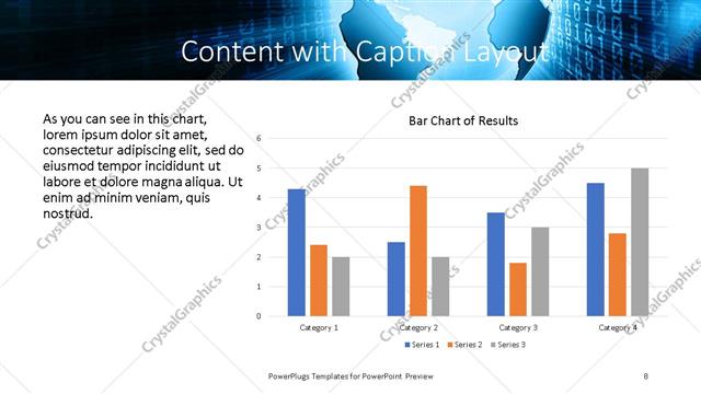 Content with Caption presentation slide layout