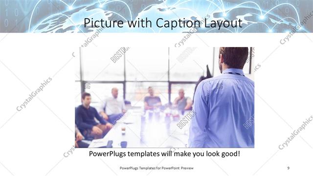 Picture with Caption presentation slide layout