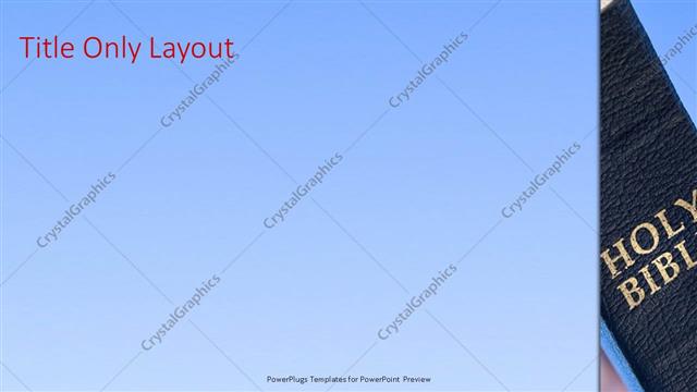 Title Only presentation slide layout