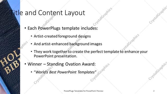Title and Content presentation slide layout